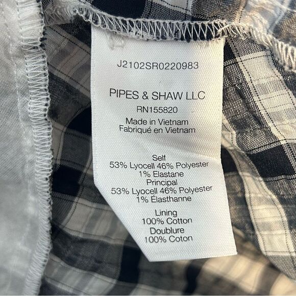 VERONICA BEARD ladies BLUE WHITE SHERRY shirt DRESS small gingham plaid ruffle - Picture 5 of 16